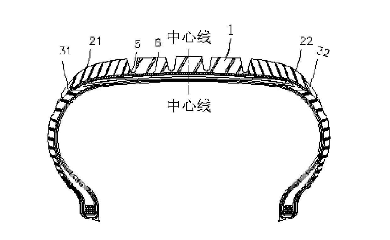 Tire with low rolling resistance