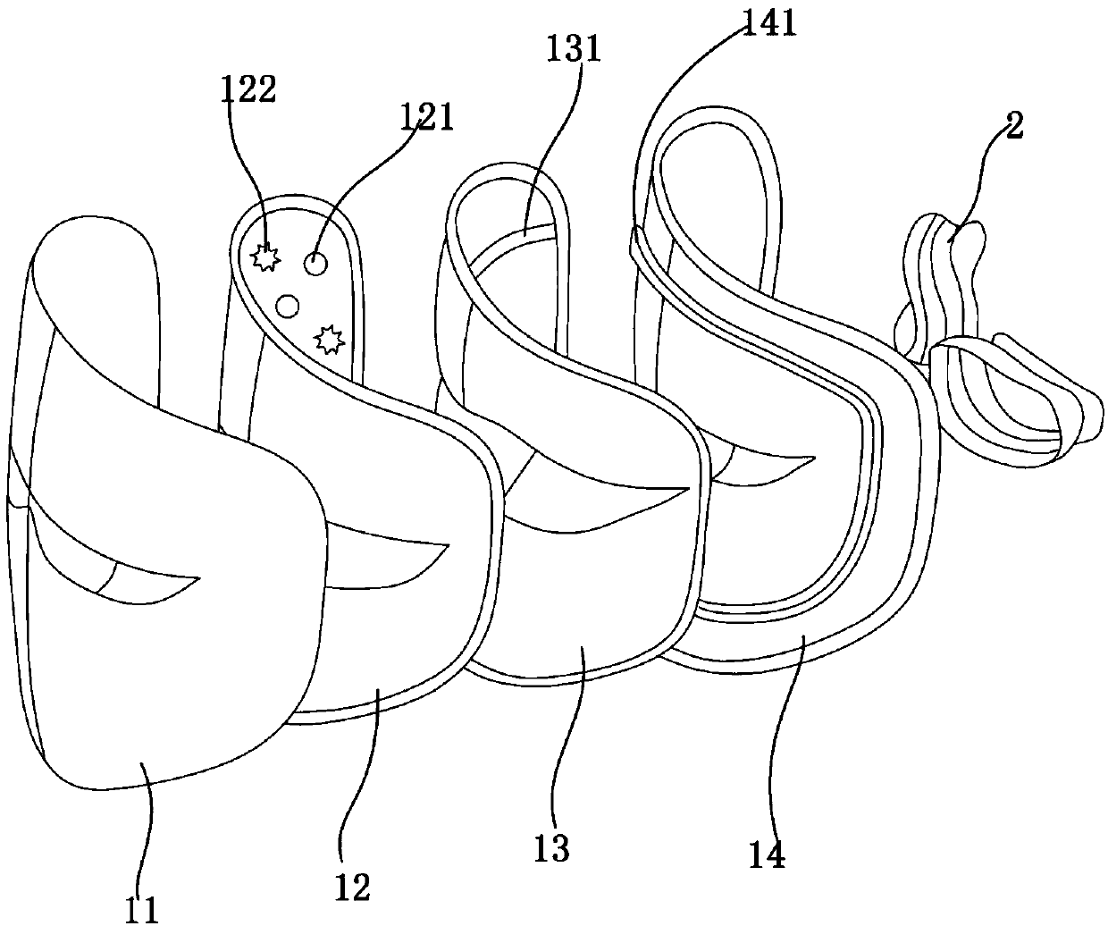 Whitening and freckle-removing beauty apparatus and loaded active components thereof