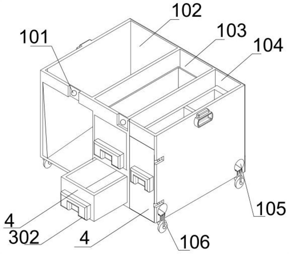 Field operation multifunctional bed unit integrated module box set and use method thereof