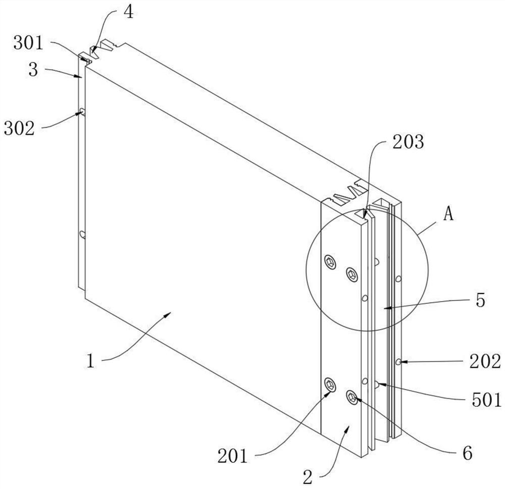 Indoor fabricated board wall connecting structure convenient to assemble