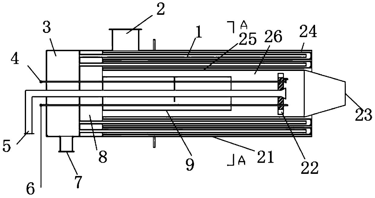 Tube bundle type heat exchange tube, self-preheating burner and heat exchange method