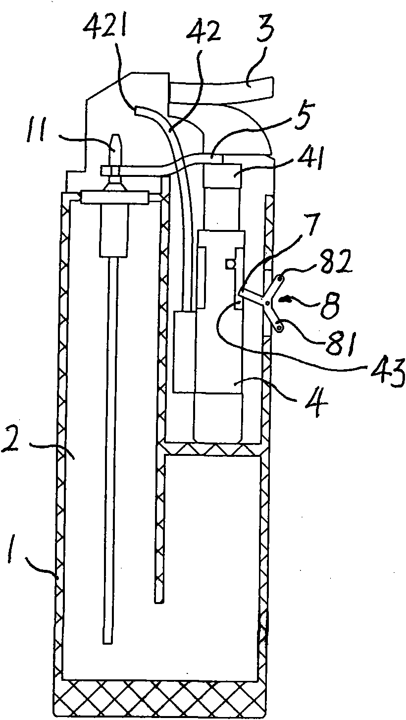 Piezoelectric lighter for preventing children from using