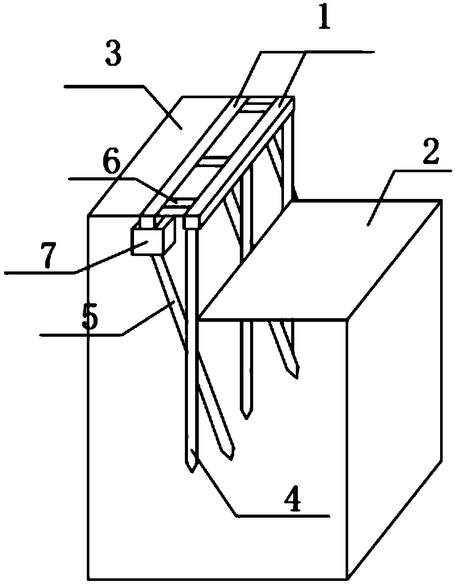 Active X-shaped double-row pile foundation pit supporting method