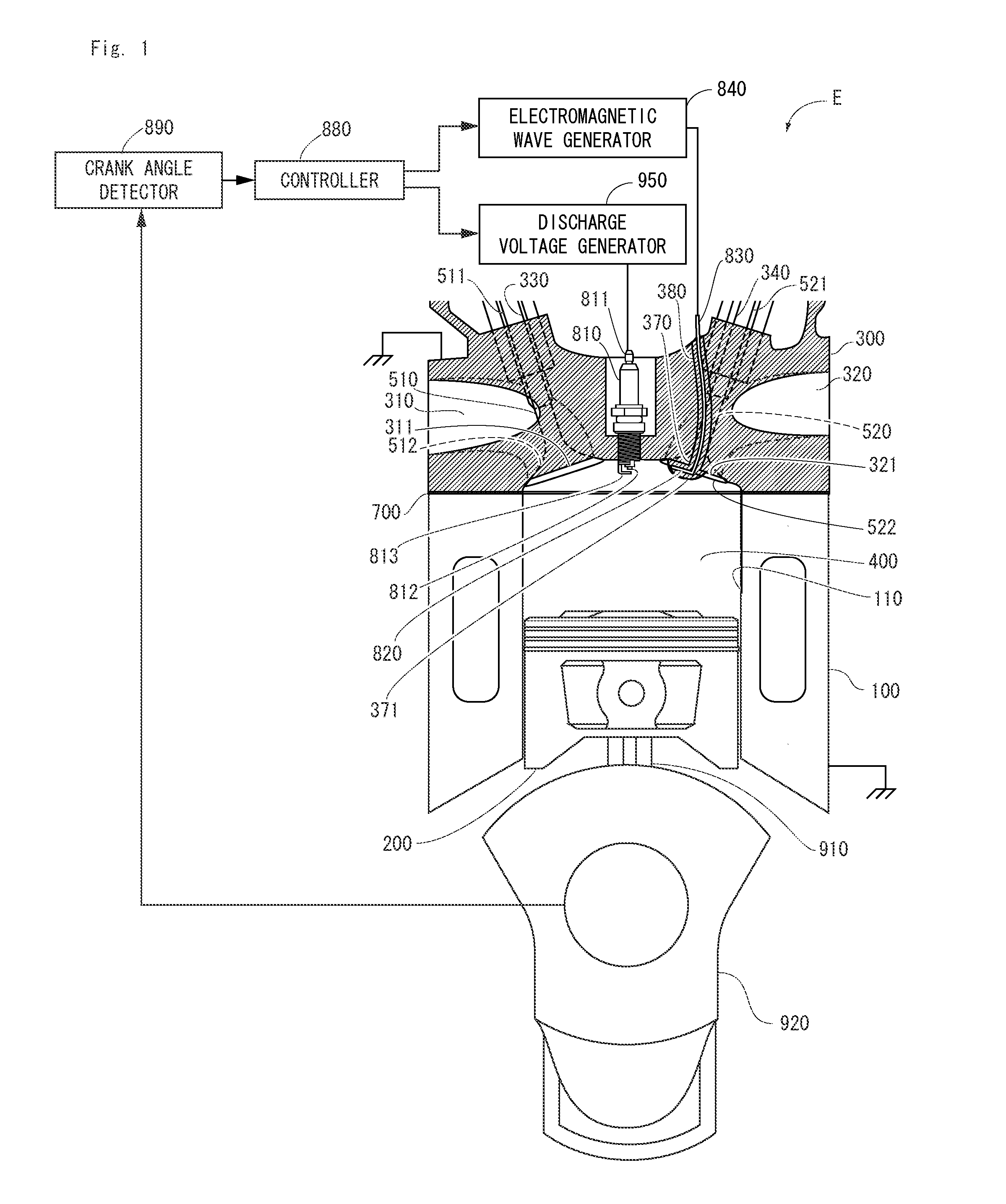 Plasma apparatus using a cylinder head