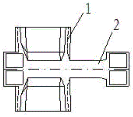 Double-row four-slanting-leg steel-structure gate-type pier