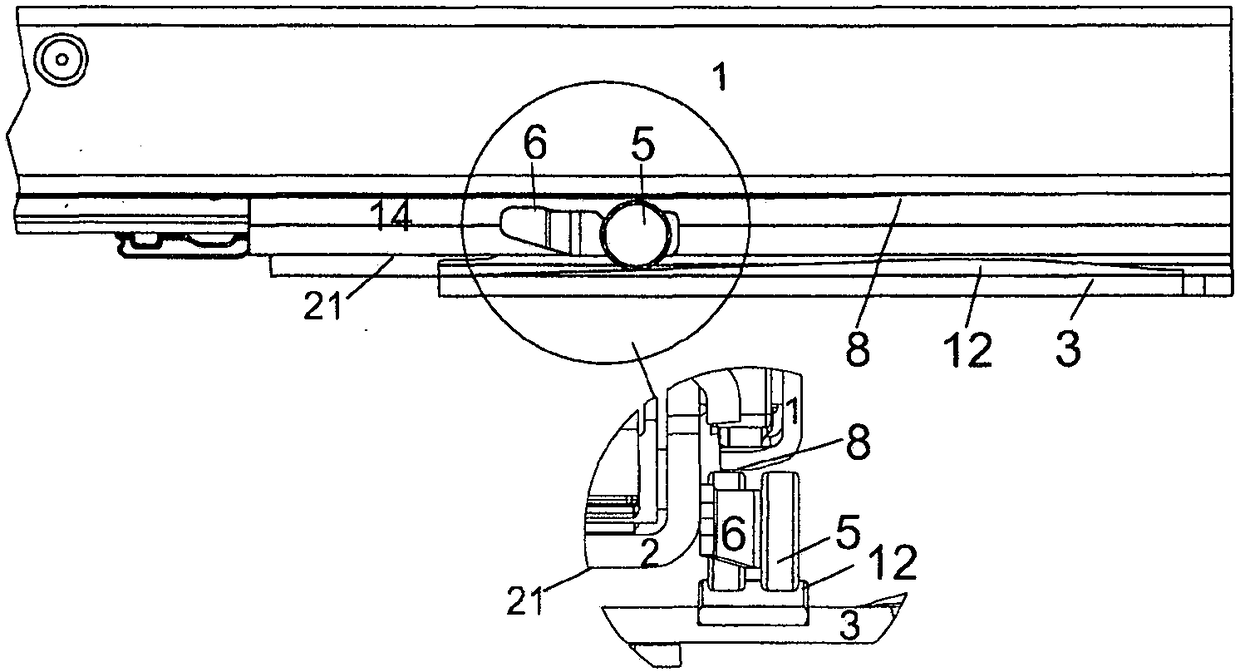 Floating support rollers