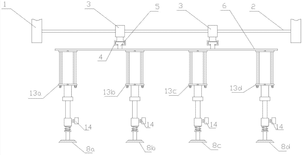 Plate vacuum sucking device and method thereof for hoisting plate