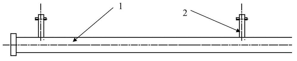 Method for determining distance between ascension pipes of sewage deep-sea discharge diffuser