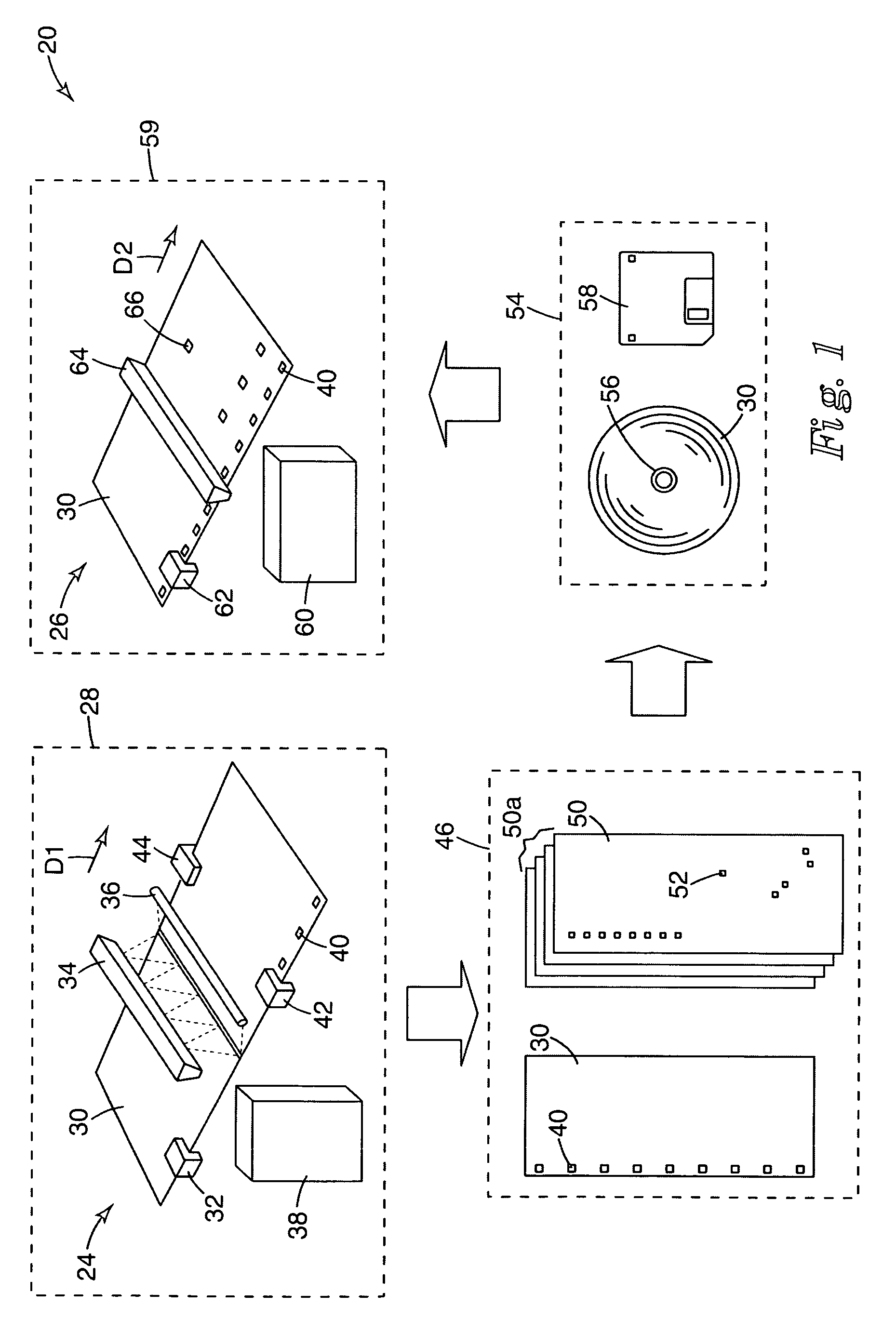 Apparatus and method for the automated marking of defects on webs of material