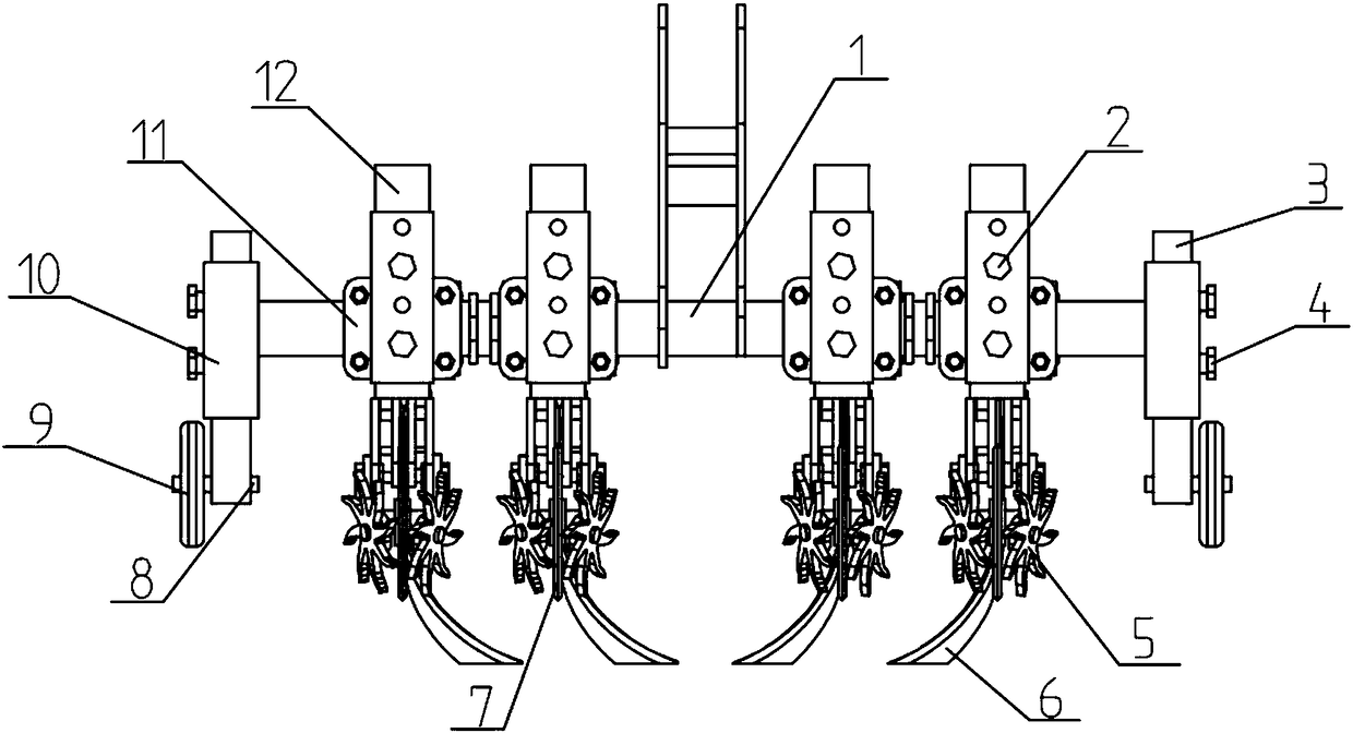 Anti-blocking subsoiler applicable to non-tillage farming