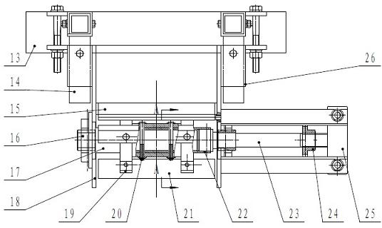 Corn-harvesting and stalk-chopping test bench