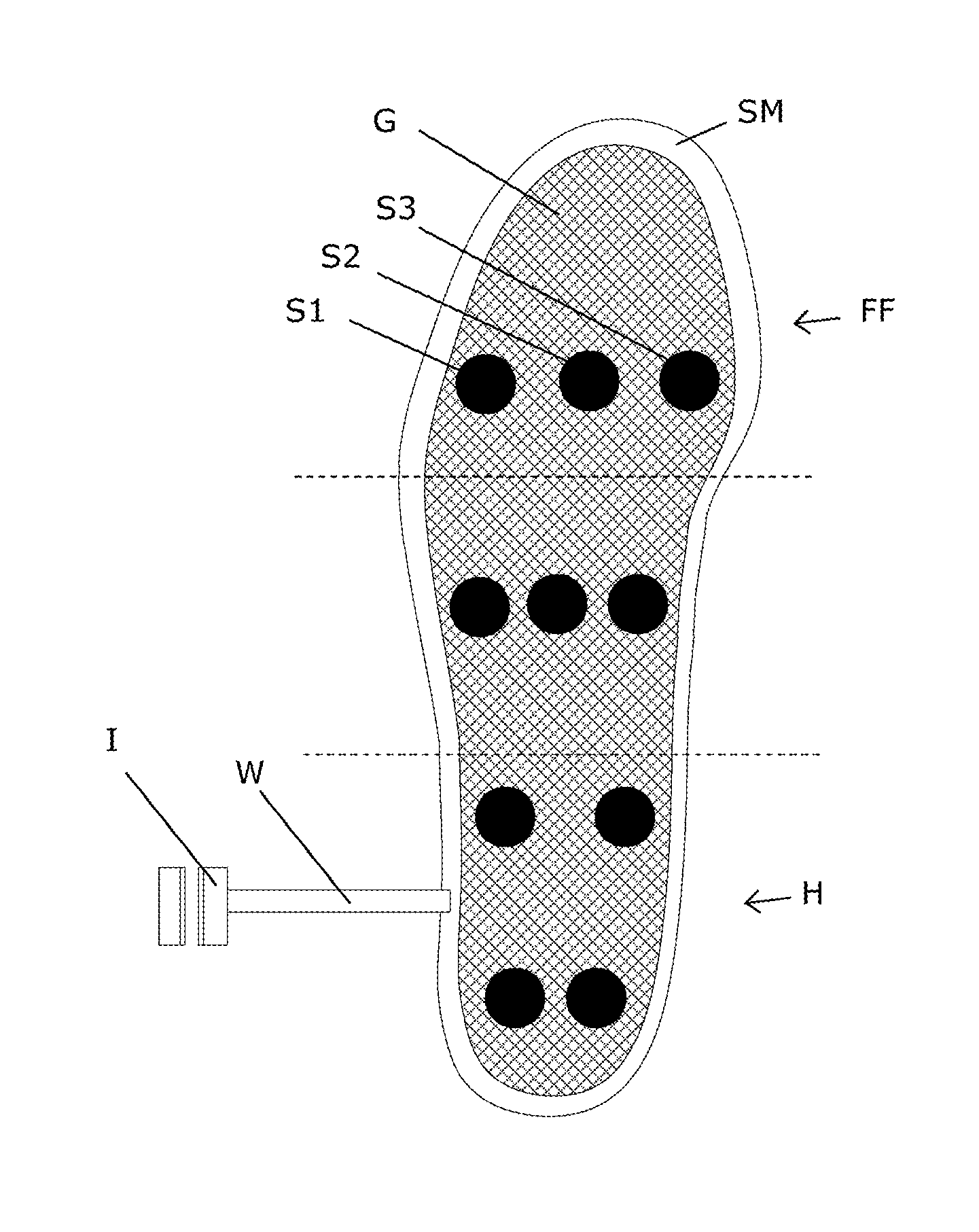 Footwear product for functional electrical stimulation