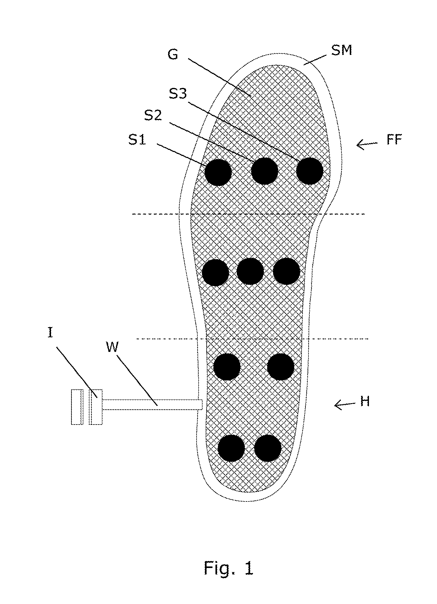 Footwear product for functional electrical stimulation