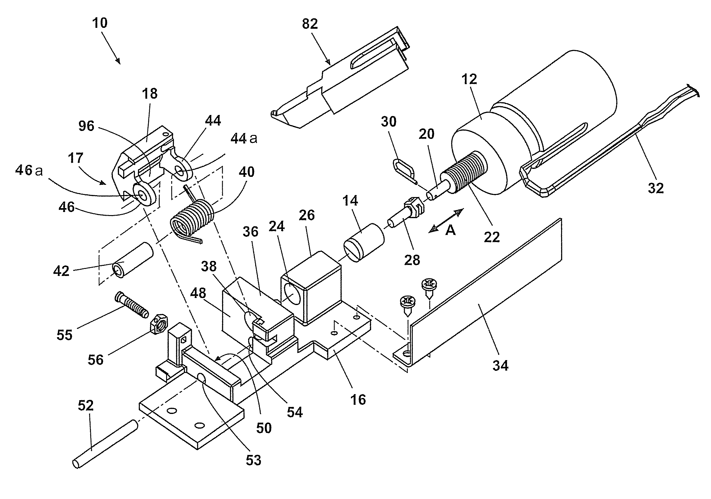 Reduced door opening force and enhanced security flight deck door mechanism