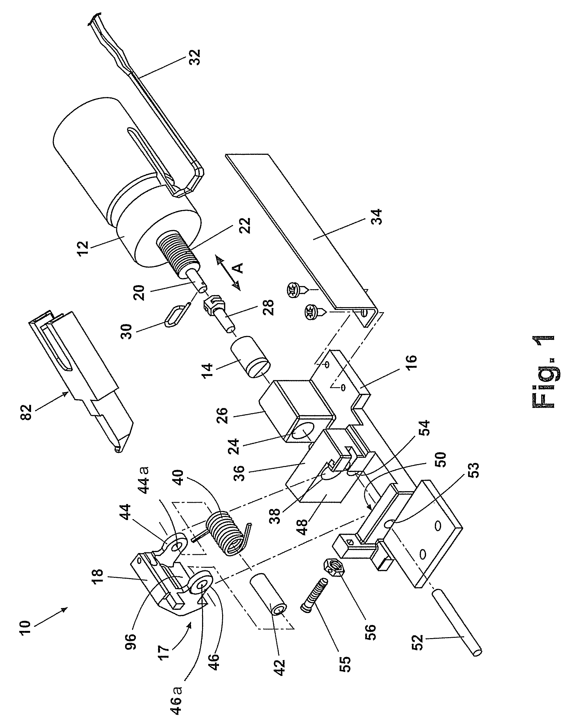 Reduced door opening force and enhanced security flight deck door mechanism