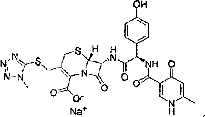 Composite method for cefpiramide midbody D-alpha-(4-Hydroxy-6-methylnicotinamido) hydroxyphenylacetic acid