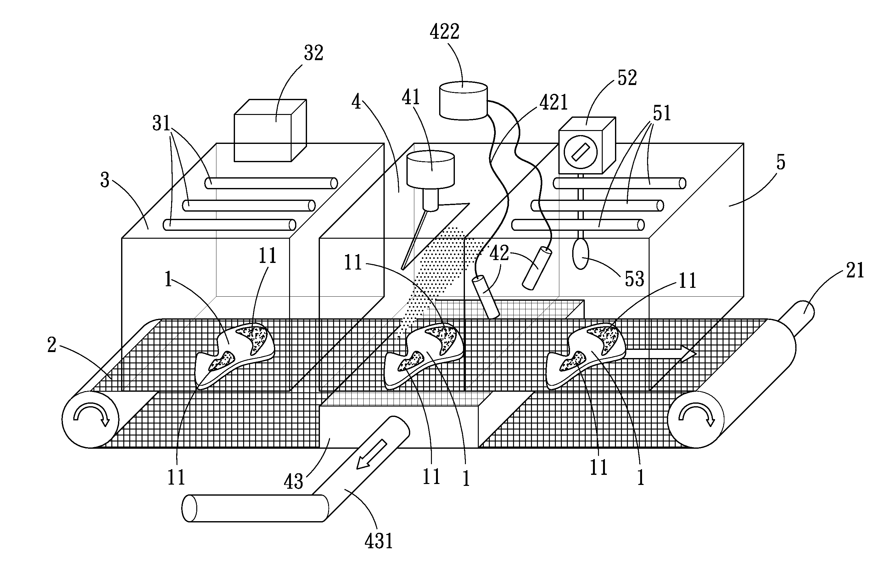 Method for Applying Hot Melt Adhesive Powder onto a Shoe or Sole Part