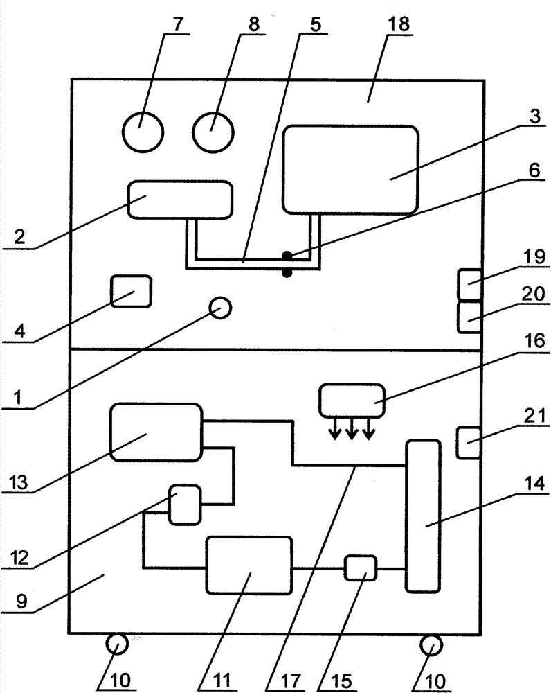 Automotive electric controlled automotive air conditioner system teaching experimental device