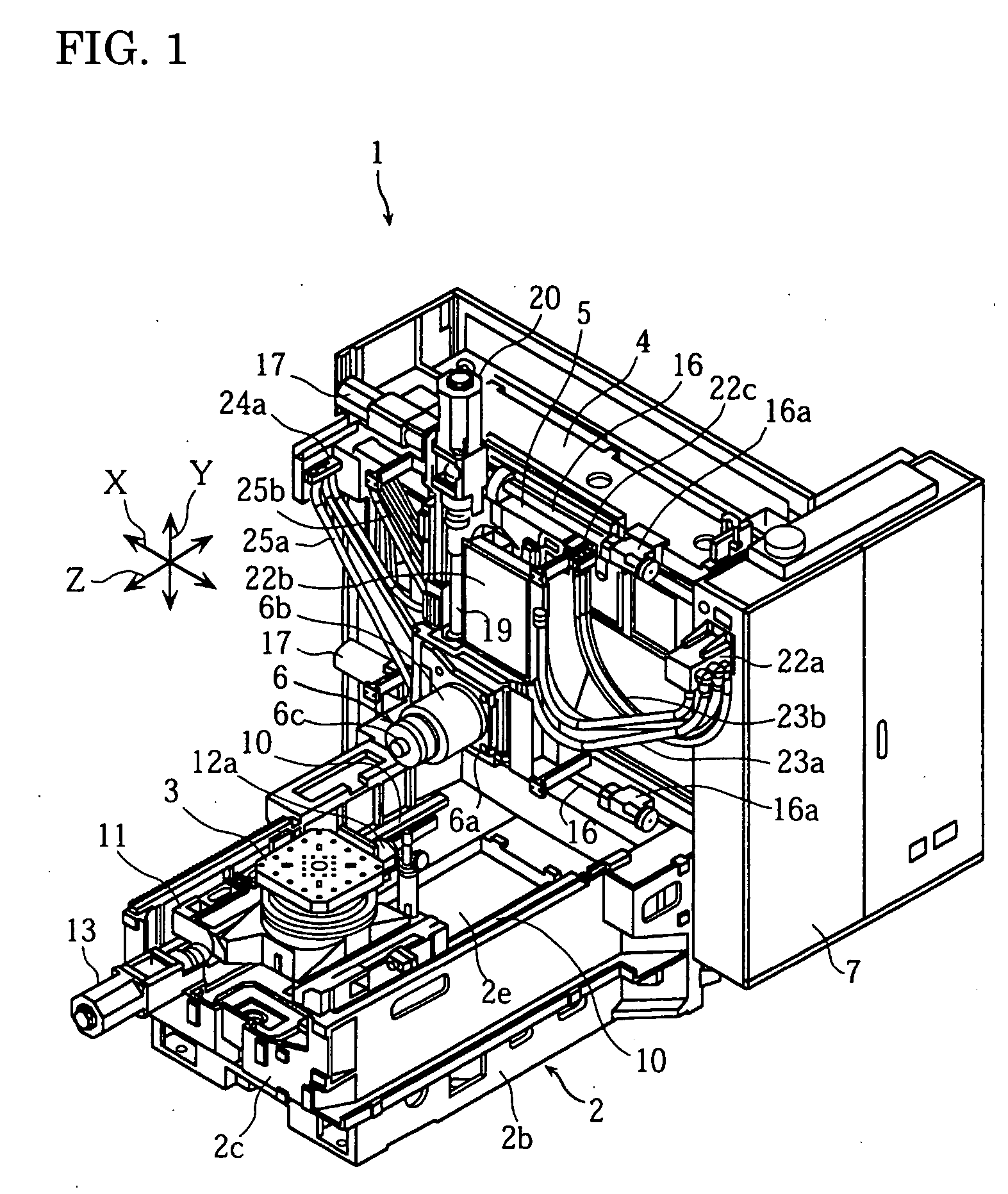 Arrangement structure of machine tool