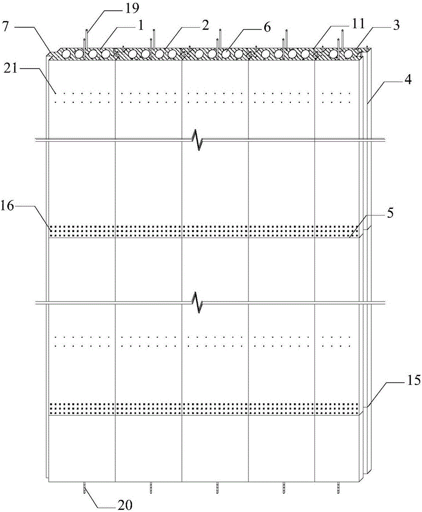 Assembled type underground diaphragm wall and construction method thereof