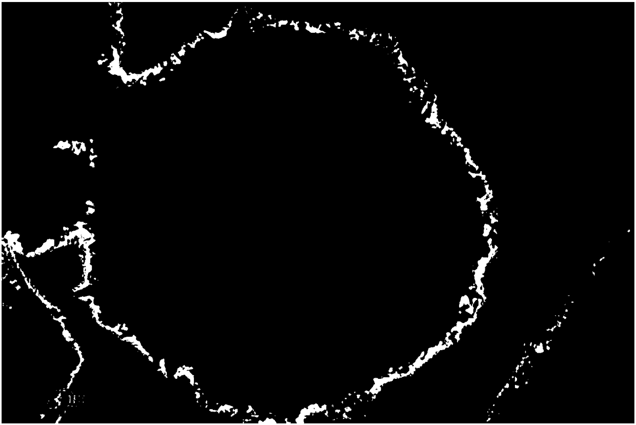 A method for preparing hollow indium sulfide microspheres at atmospheric pressure and low temperature without template