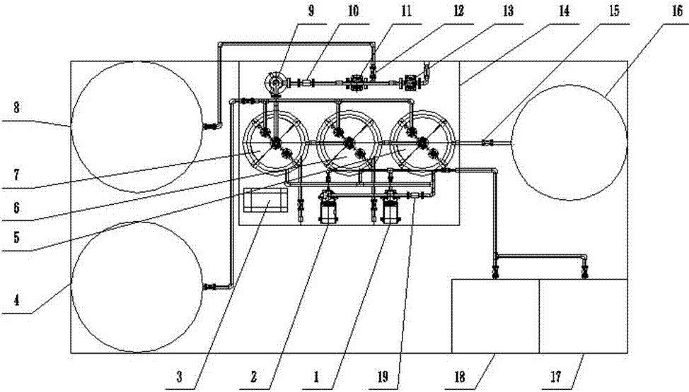 Mobile treatment device for heavy-metal integrated wastewater