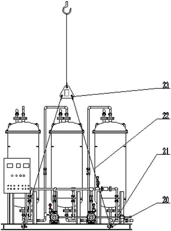 Mobile treatment device for heavy-metal integrated wastewater