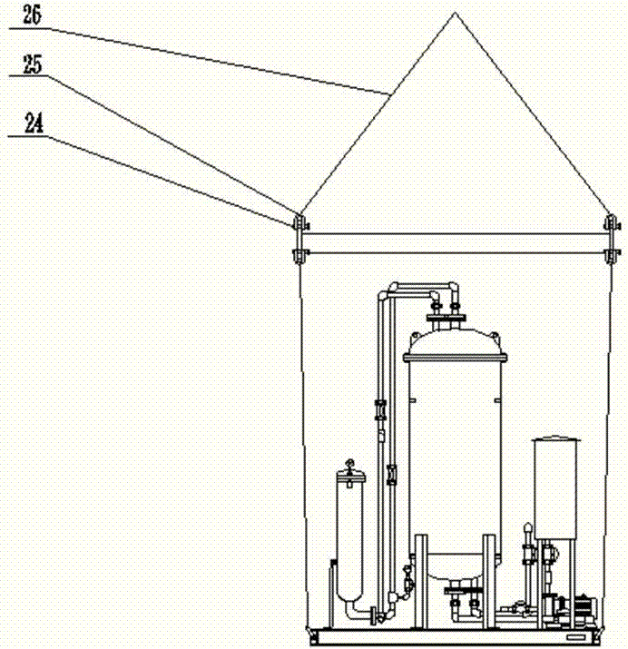 Mobile treatment device for heavy-metal integrated wastewater