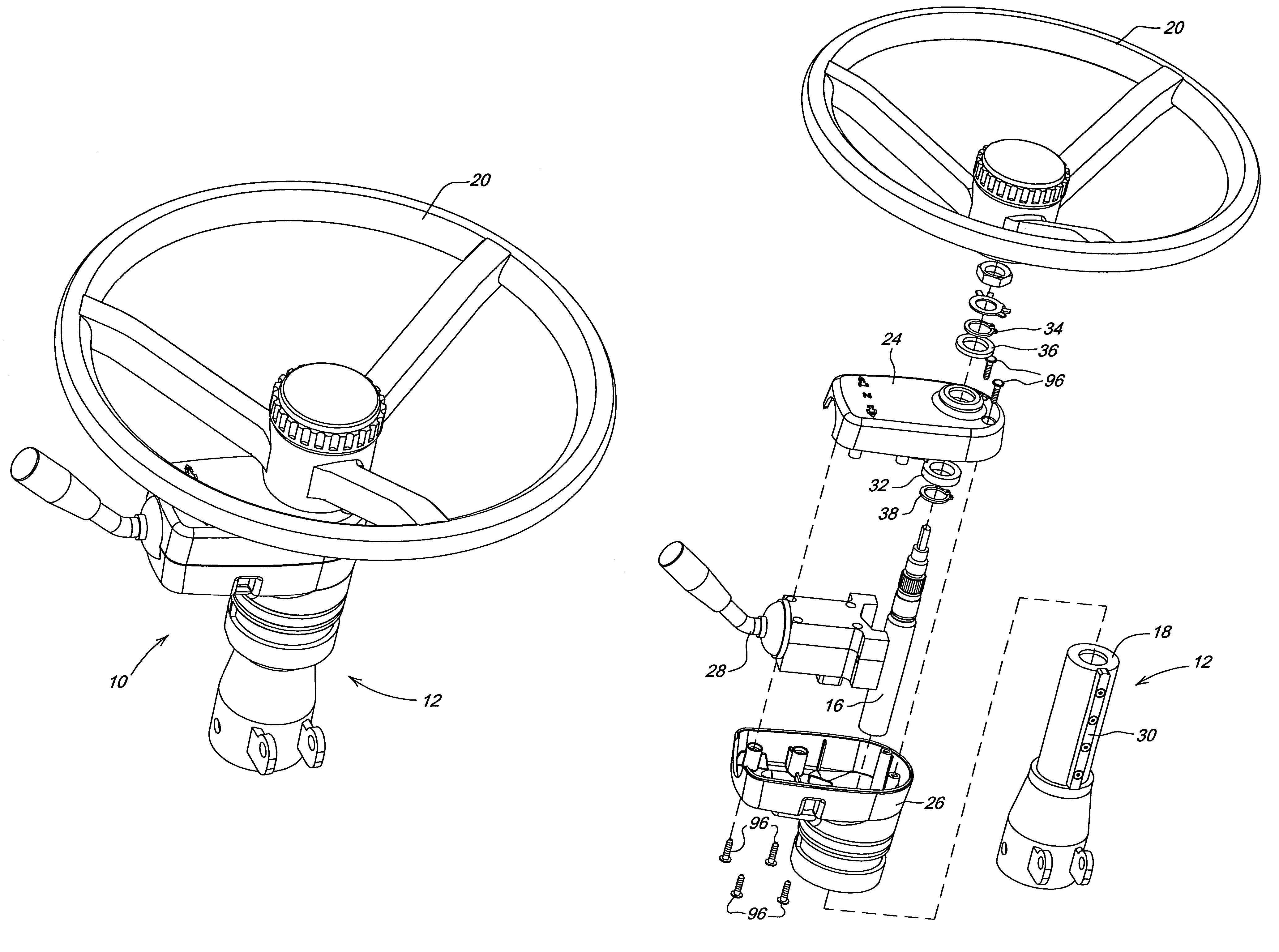 Control housing for work vehicle