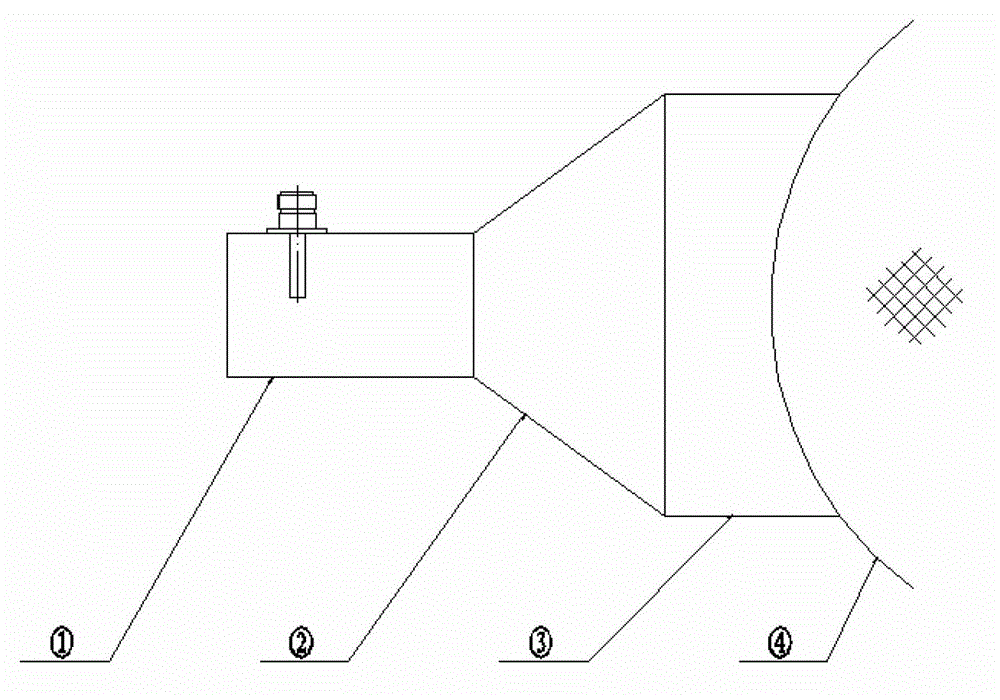 Large-caliber series self-converging tissue lens focusing radiator