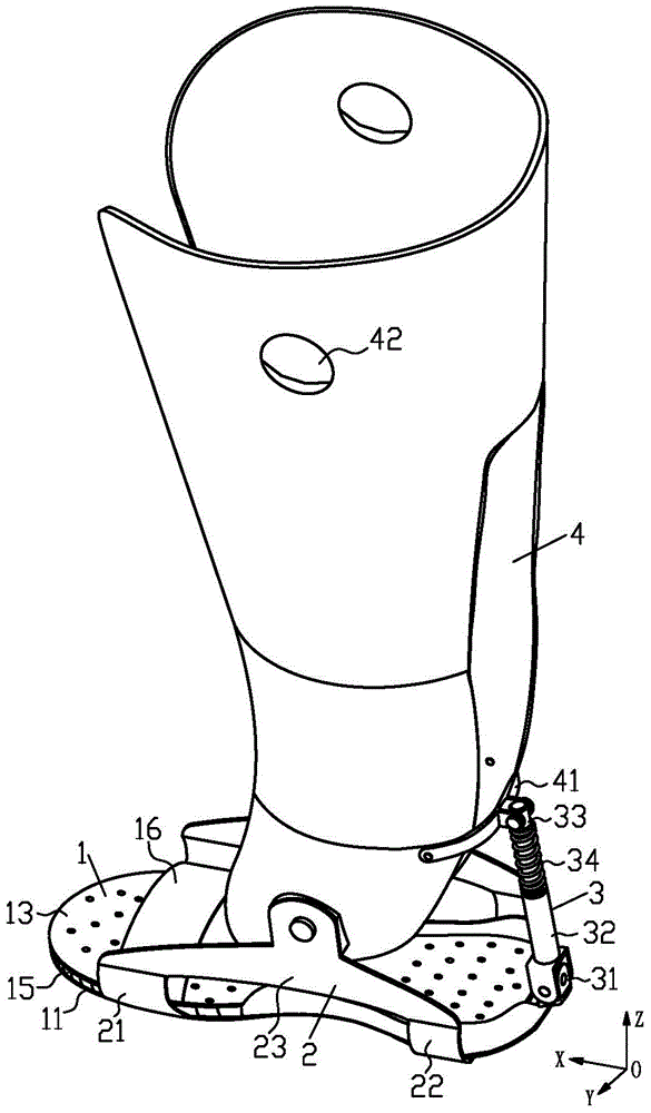 A three-degree-of-freedom flexible ankle joint device for exoskeleton