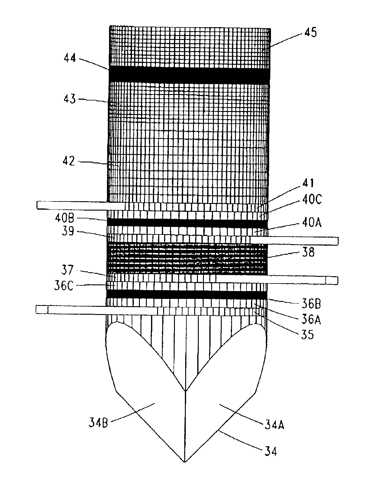 FCSEL that frequency doubles its output emissions using sum-frequency generation