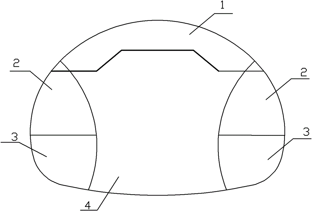 Construction method for soft surrounding rock section of large-span tunnel portal