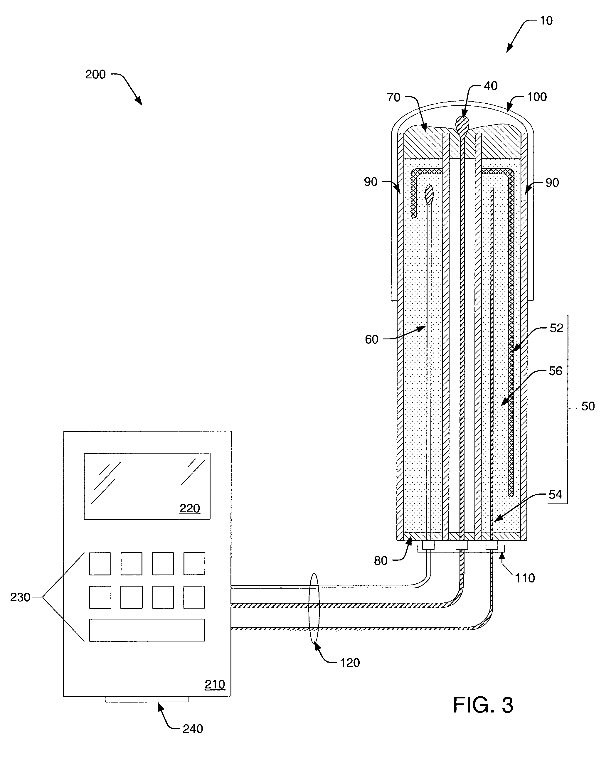 System and probe for monitoring pH levels of a sample medium