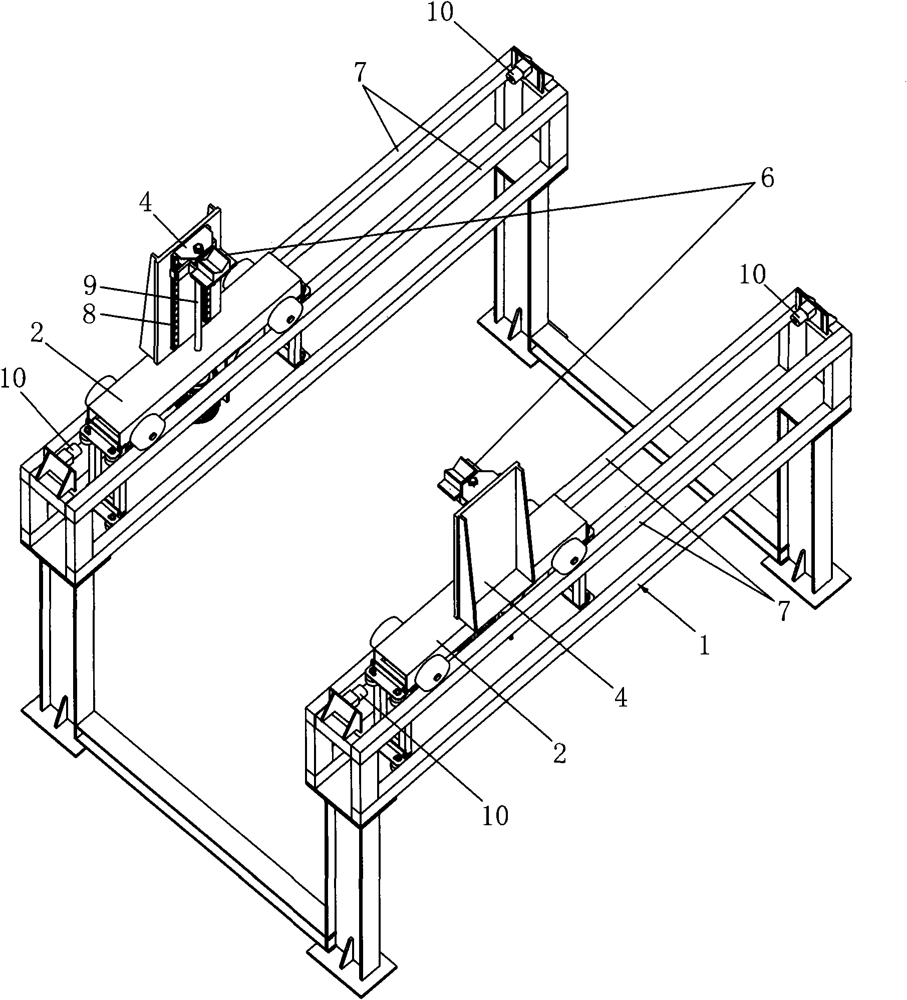 Rotationally hanging device for small spraying equipment