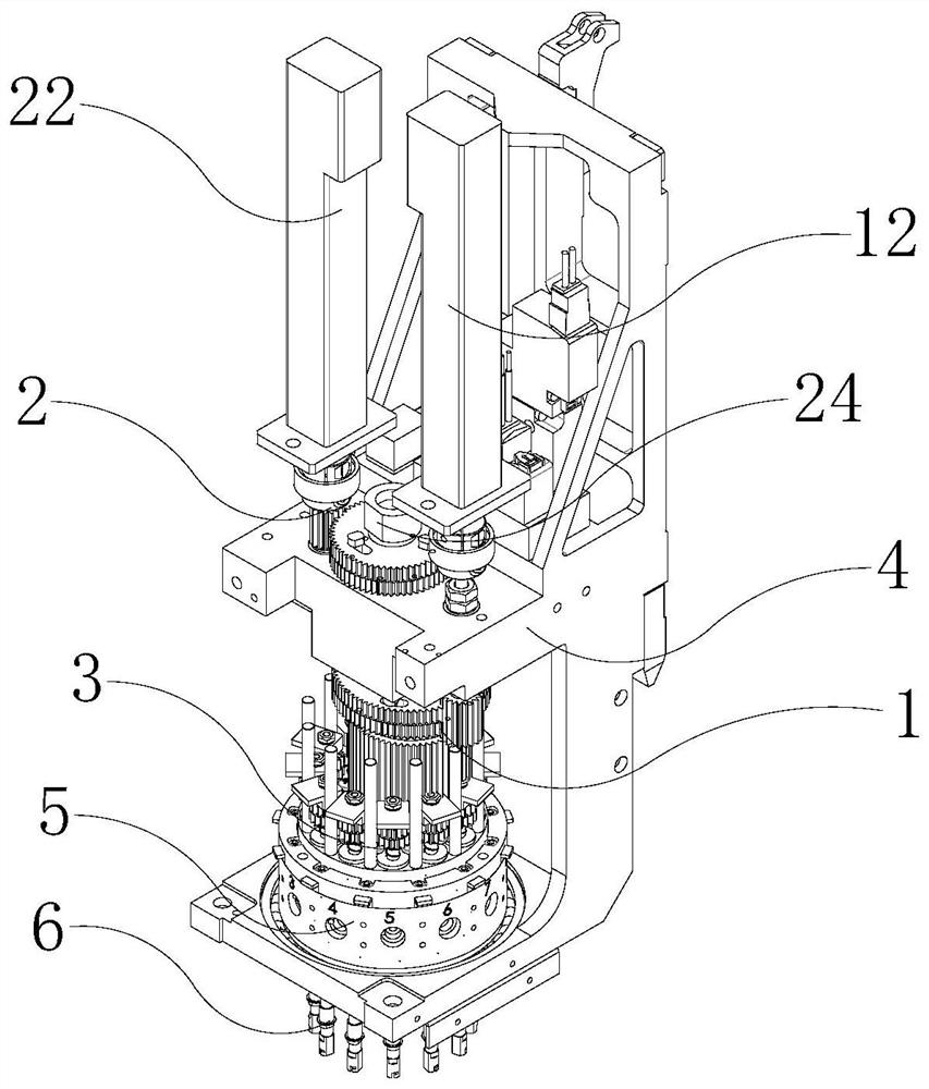 Mounting position driving device of annular mounting head