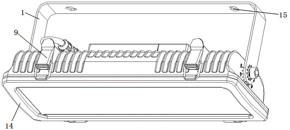 A subway tunnel light