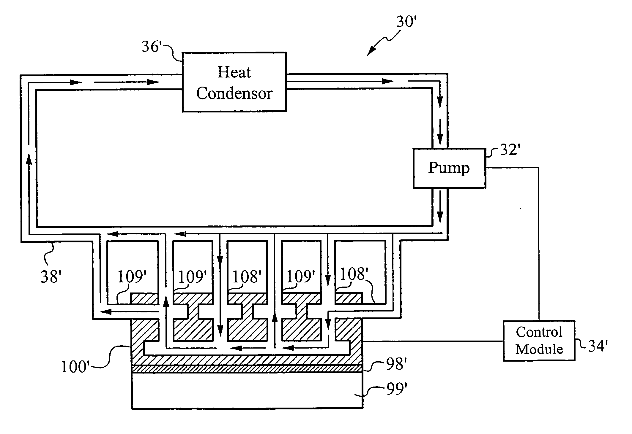 Cooling systems incorporating heat exchangers and thermoelectric layers