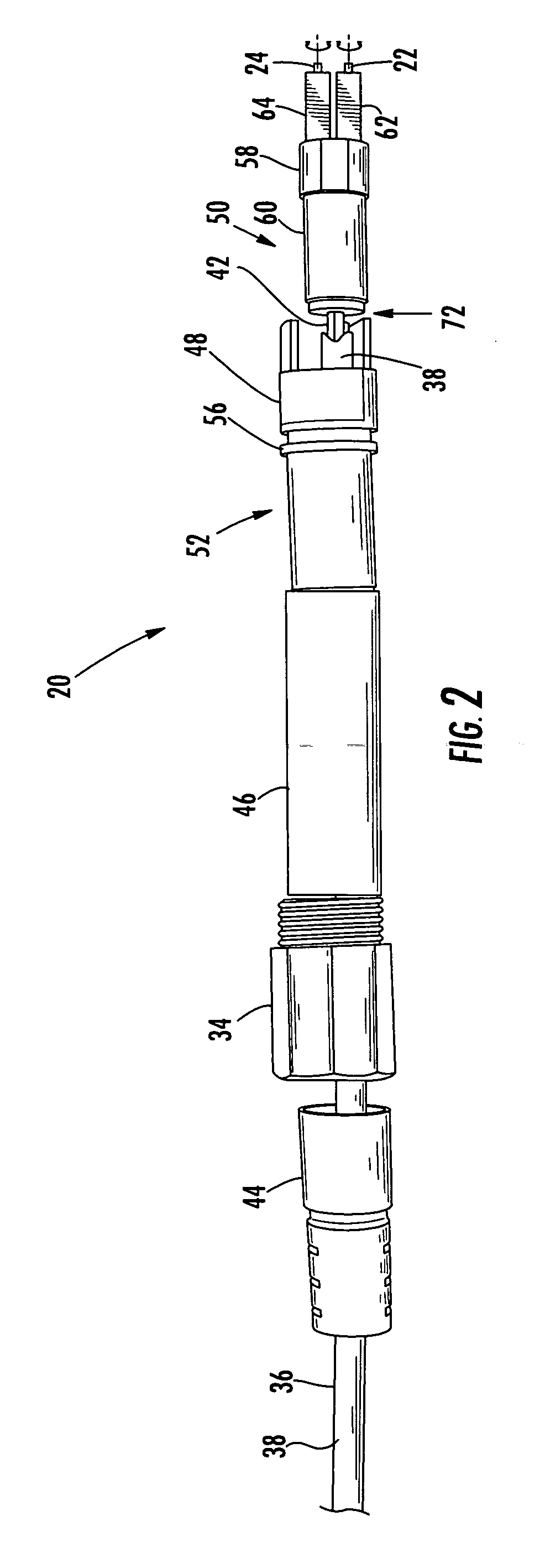 Fiber optic connector having keyed ferrule holder