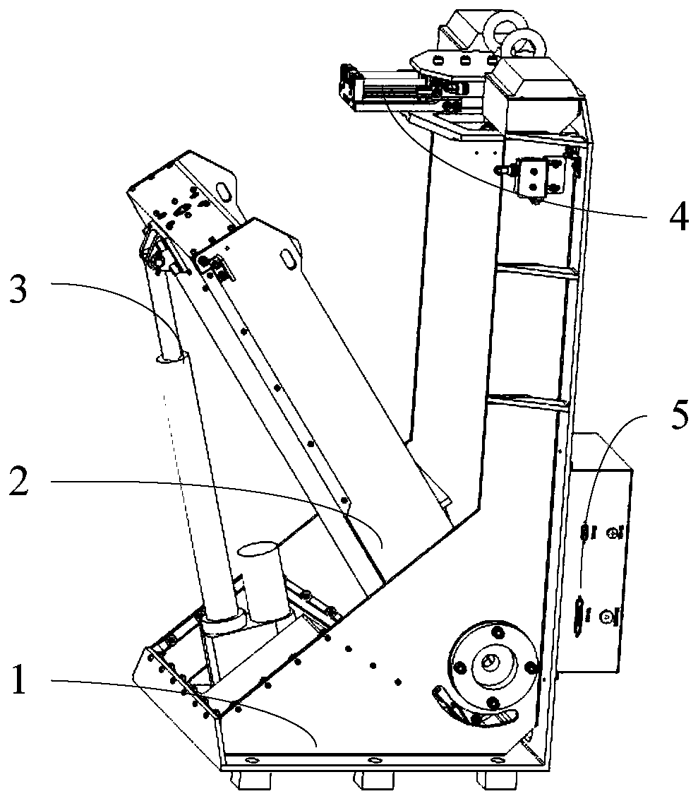 Whole-row feeding and automatic material splitting device and method for strip-shaped permanent magnet block