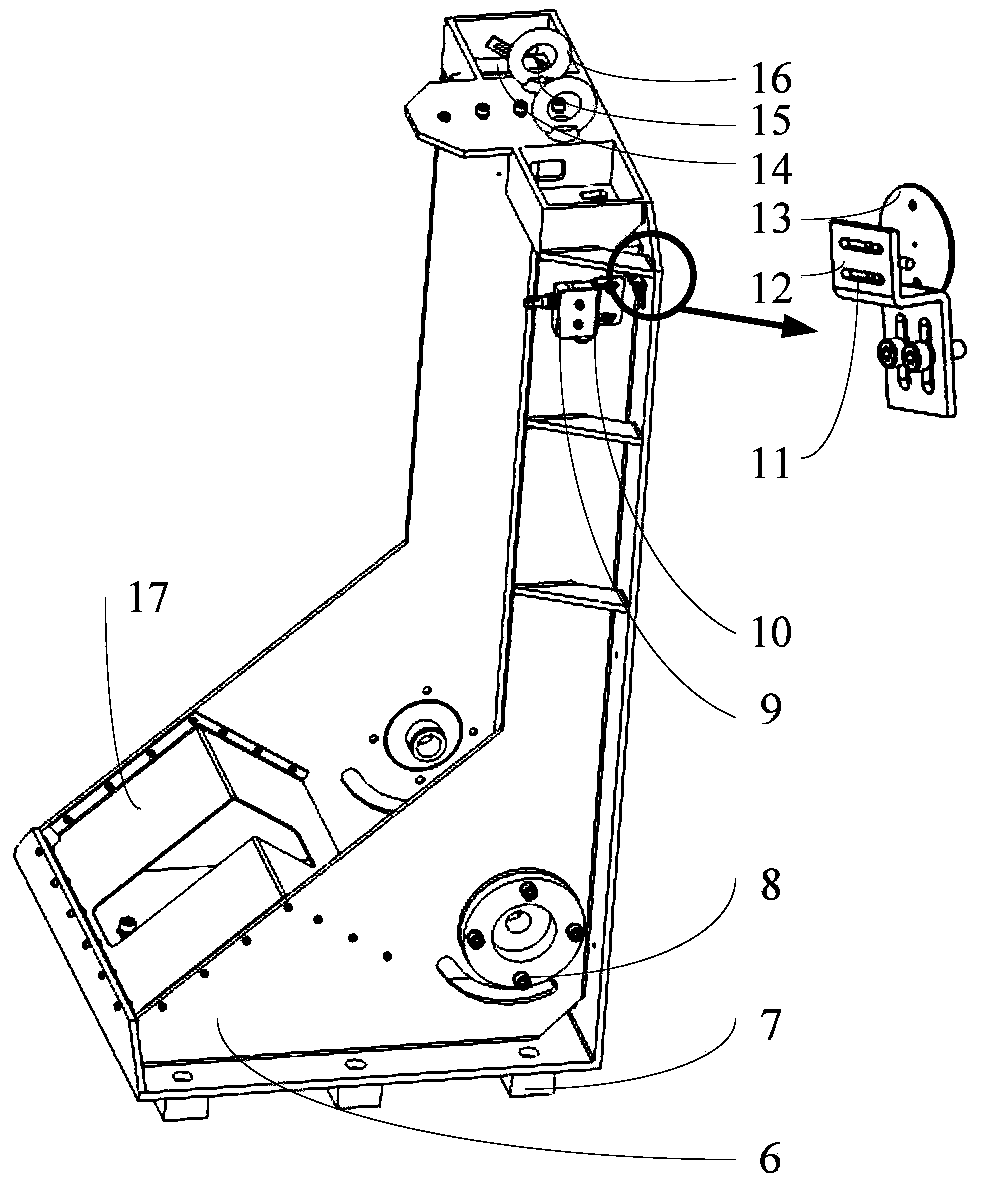 Whole-row feeding and automatic material splitting device and method for strip-shaped permanent magnet block