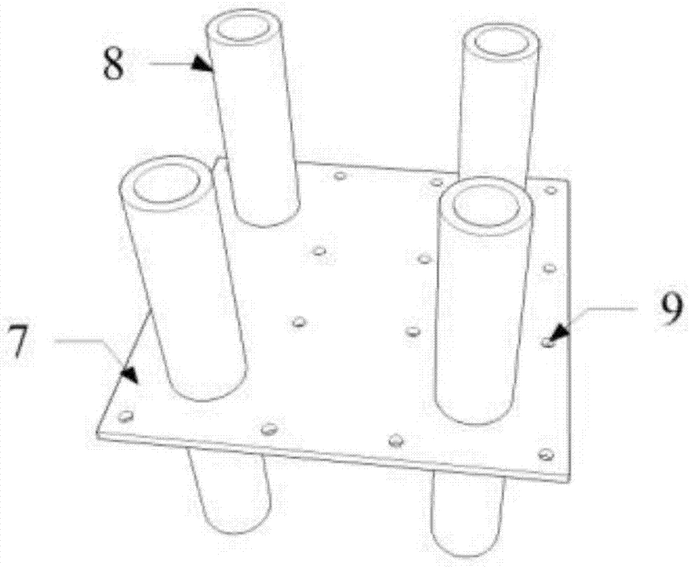 Modular prefabricated steel-concrete combination frame structure