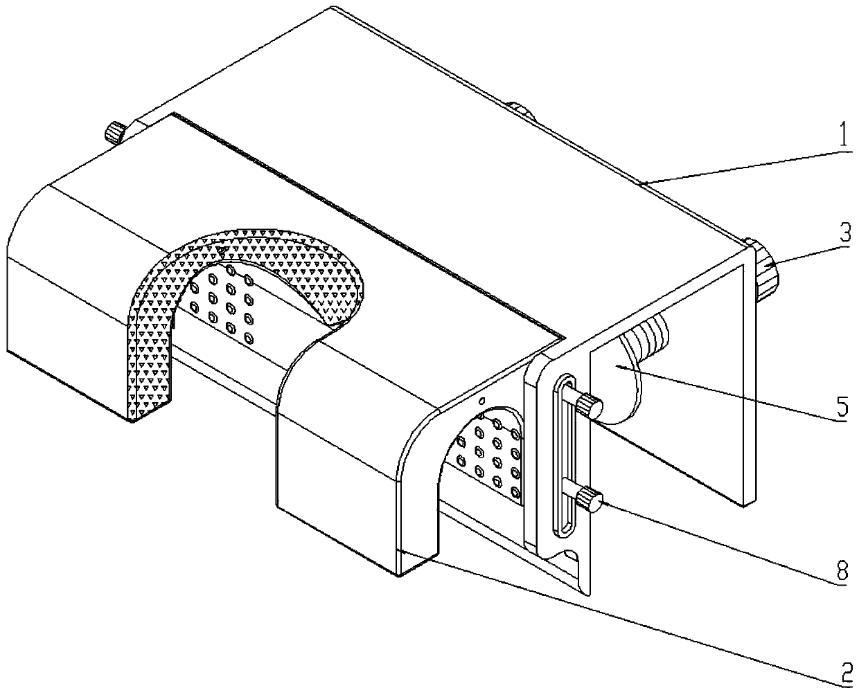 Assembled shoulder massage device