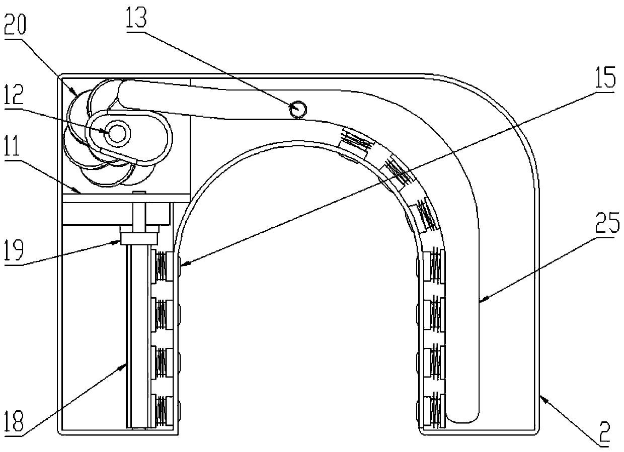 Assembled shoulder massage device