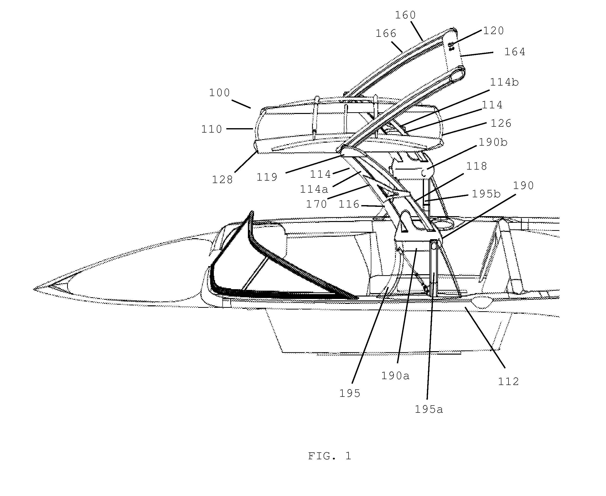 Height Adjustable Tower and Cargo Rack Apparatus for Wakeboard Boats