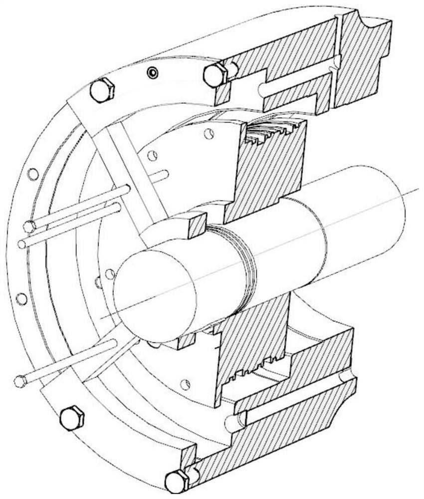 Auxiliary tooling and assembly and disassembly method for axial assembly and disassembly of precision parts of turbine main engine