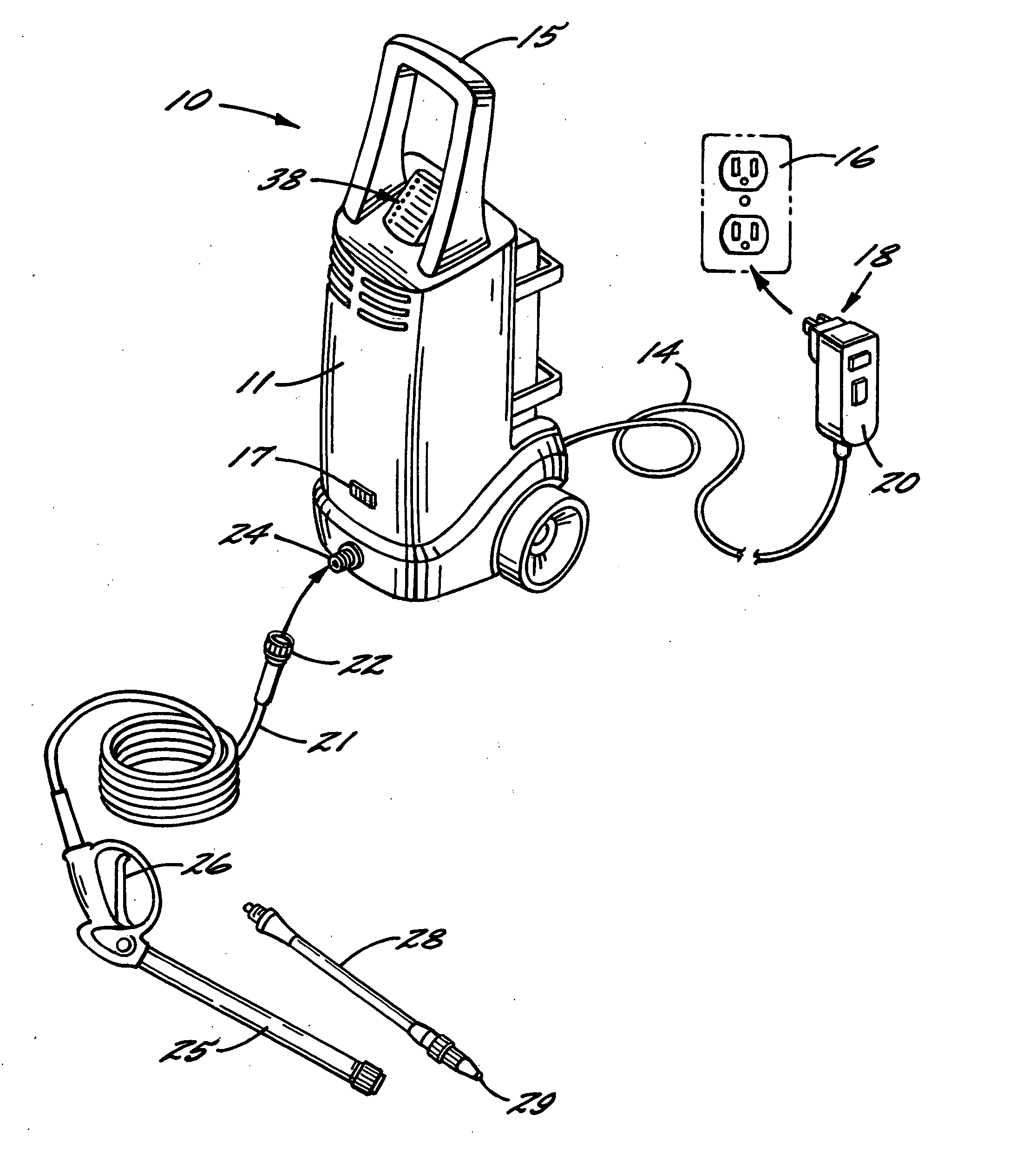 Pressure washer with diagnostic indicators