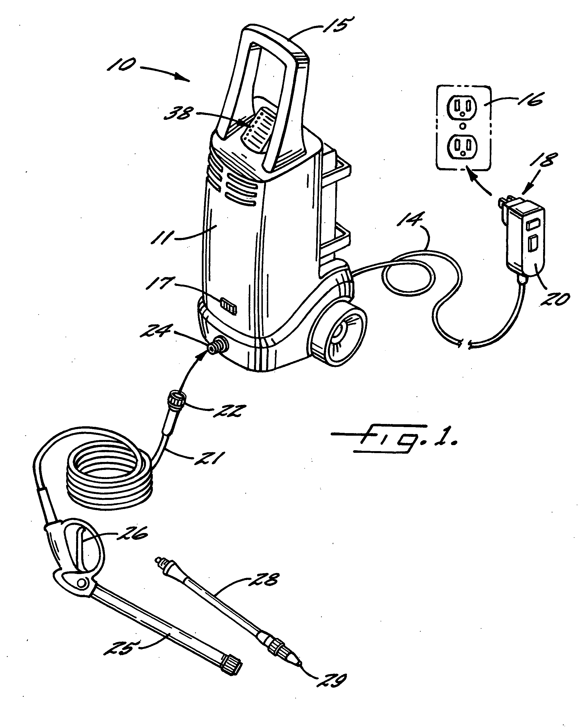 Pressure washer with diagnostic indicators