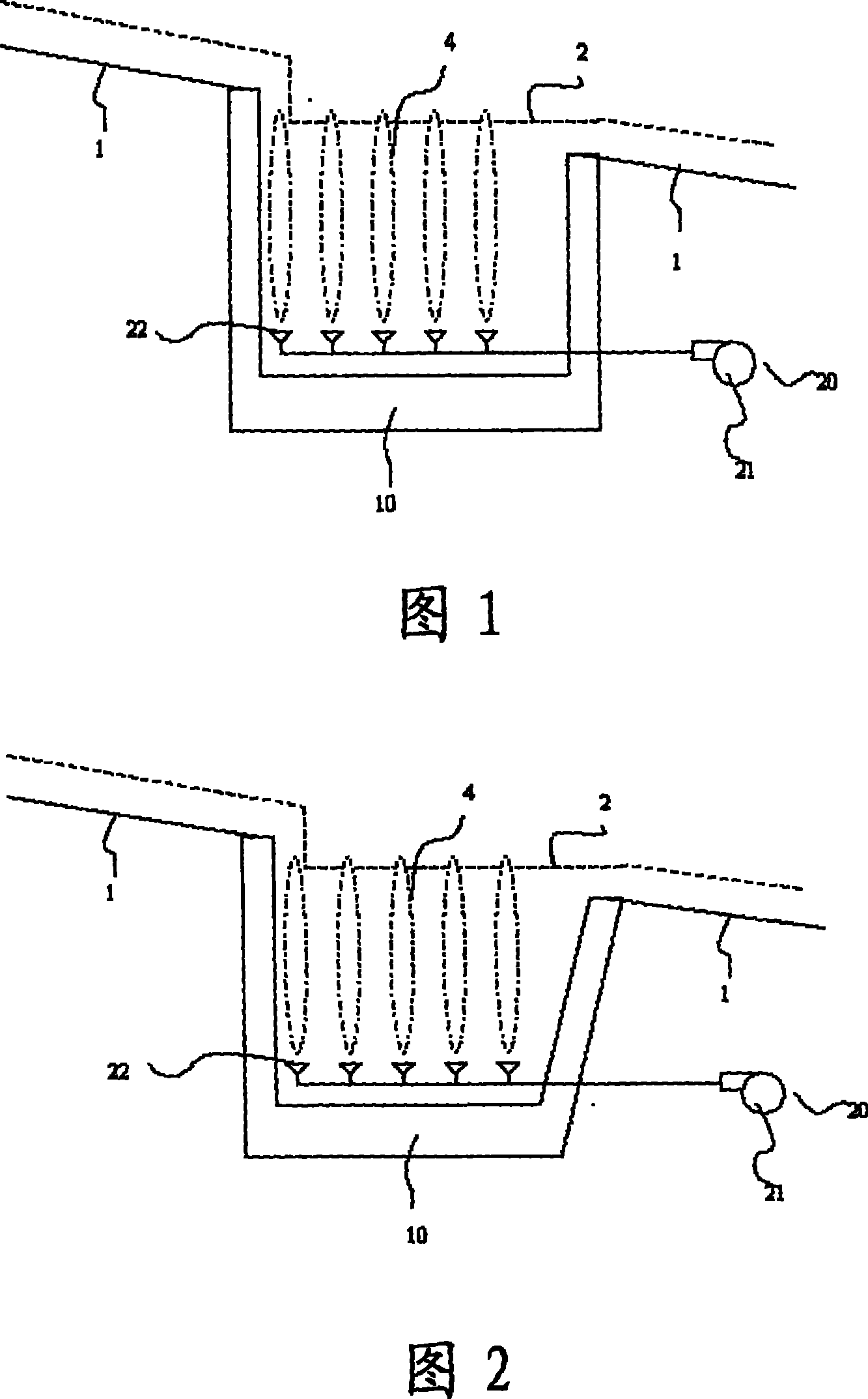 An apparatus for treating small river water