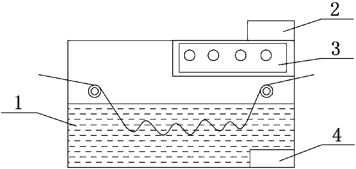 PH value detecting device for soaping process